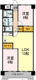 シティハイツオーキッドの間取り画像
