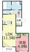 クレイドル湘南の間取り画像