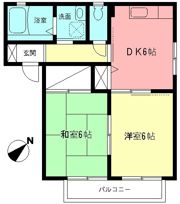 ハイネスIの間取り画像
