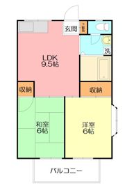 ハイツ三橋の間取り画像