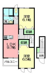 パームヒルズ カネヨシ A棟の間取り画像