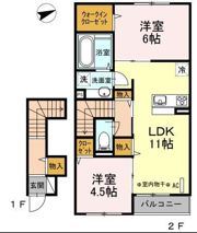 セジュール本覚寺の間取り画像