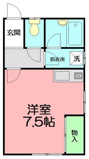ハイツ中田の間取り画像