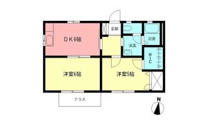 メゾンソレイユAの間取り画像