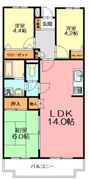 ドルフ長後 壱番館の間取り画像