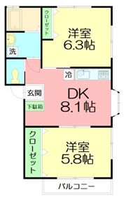 サンフラワーアキの間取り画像