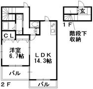 シェル鵠沼海岸NORTHの間取り画像