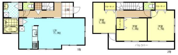 クレシアCの間取り画像