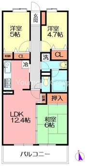 湘南山の手マンションの間取り画像