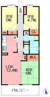湘南山の手マンションの間取り画像