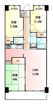 パストラル渋沢（天幸ビル80）の間取り画像