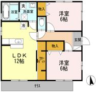 松田戸建て B棟の間取り画像