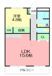 ブルースカイ平塚の間取り画像