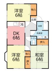 セレステハイムAの間取り画像