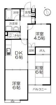 ピースフル湘南B棟の間取り画像