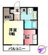 グランモア柳川Aの間取り画像