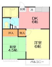 フラット・しなのの間取り画像
