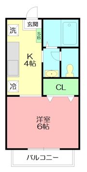 サンシティ岩原の間取り画像