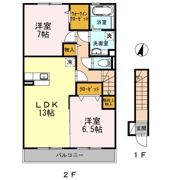 ディアベルジュ湘南台四番館の間取り画像