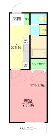 Kエスパシオの間取り画像