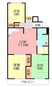栢山アーバンライフの間取り画像