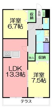 ペイサージュの間取り画像
