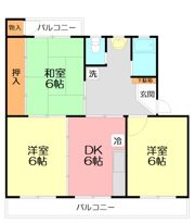 ハイツ広田の間取り画像