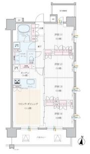 パレステージ平塚の間取り画像