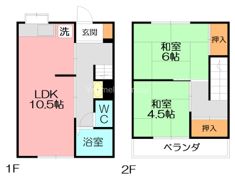よねしんアパートの間取り画像