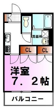 ドエル アサヒの間取り画像