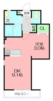 東海メゾンの間取り画像