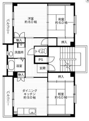 ビレッジハウス下島2号棟の間取り画像