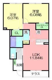 クレアージュの間取り画像