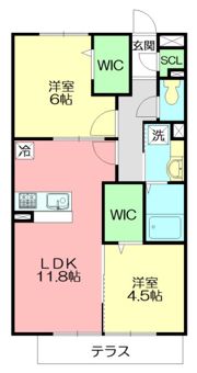 エクレール原宿の間取り画像