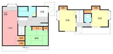 松田町松田庶子貸戸建住宅の間取り画像