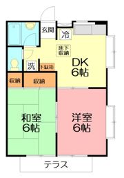コーポこみやの間取り画像