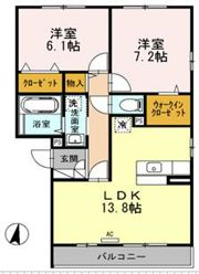 ザ・パーシモン Dの間取り画像
