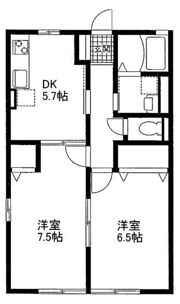 フローラ藤間の間取り画像