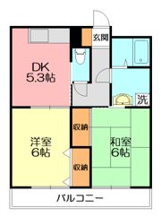 メープルハイツBの間取り画像