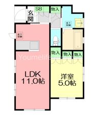 ルフュージュ湘南の間取り画像
