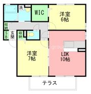 パティオKの間取り画像