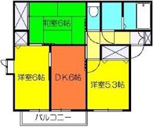 パークヒルズAの間取り画像