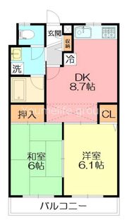 サニーハイツ平塚の間取り画像
