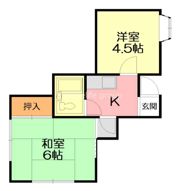 大町コーポ3の間取り画像