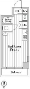 シーサイドビラ鵠沼の間取り画像