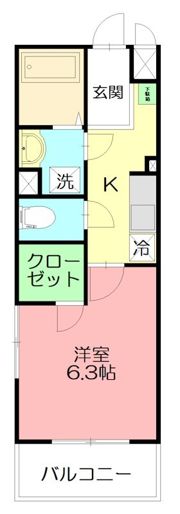 カレッジヒルズDの間取り画像
