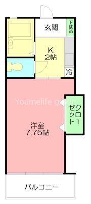 オールージュの間取り画像