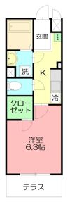 カレッジヒルズDの間取り画像