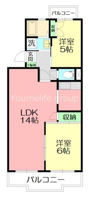 山王塚レジデンスの間取り画像