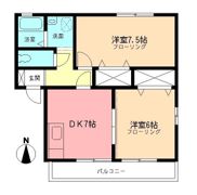 ファミールBの間取り画像